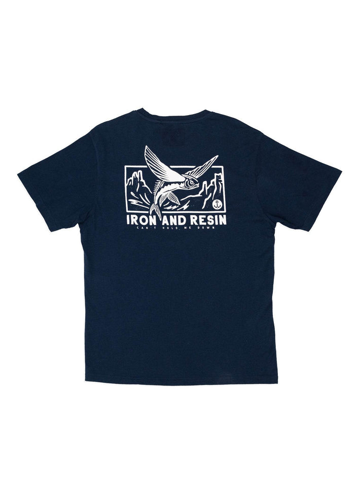 Flying Fish Pocket Tee - Iron & Resin
