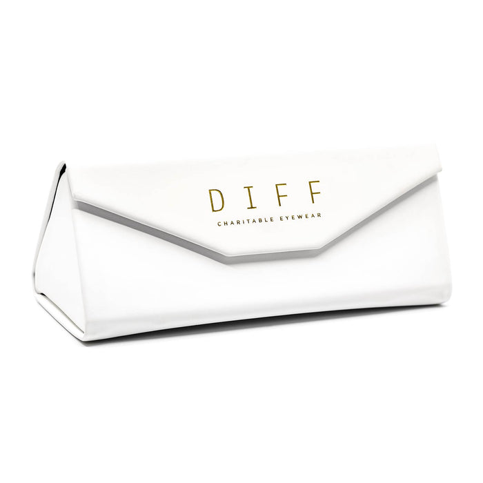 diff eyewear white folding case