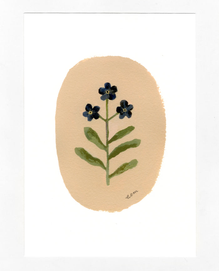 Forget-me-nots a5 print