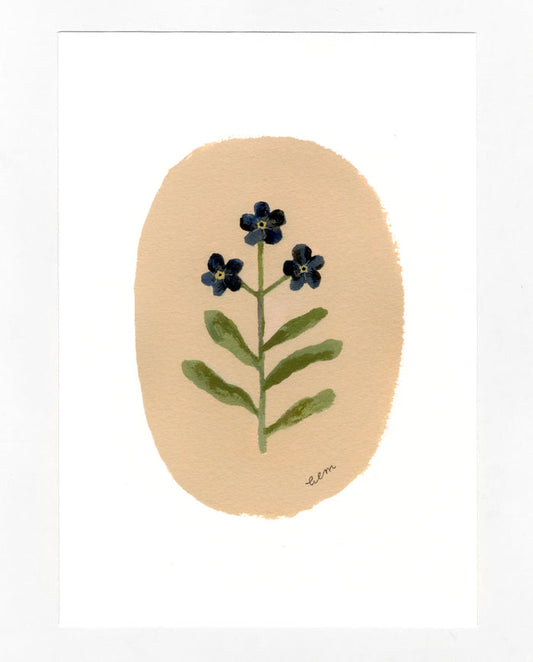 Forget-me-nots a5 print