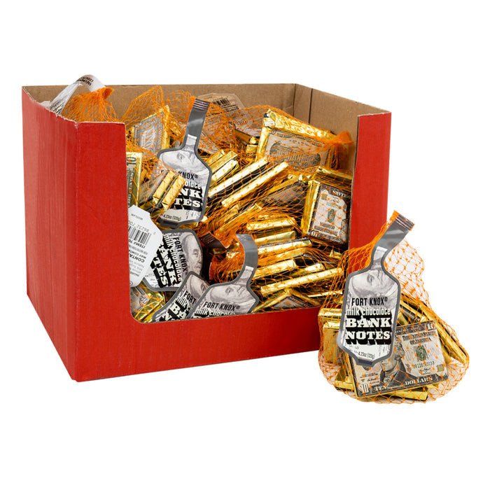 Fort Knox Mini Banknotes Novelty Candy Mesh Bag - 18 Count