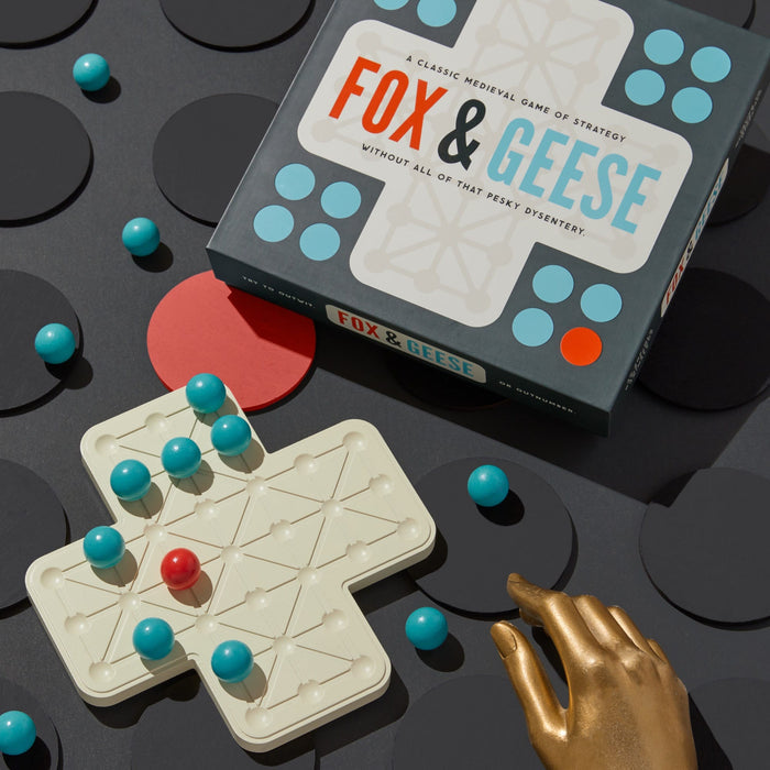 Fox & Geese Game Set Board Games Brass Monkey