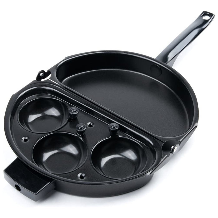FOX RUN Non-Stick Omelette Pan with Egg Poacher  - 4498