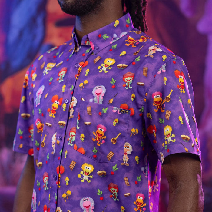 RSVLTS Jim Henson Short Sleeve Shirt Fraggle Rock "Down at Fraggle Rock!" – KUNUFLEX Short Sleeve Shirt