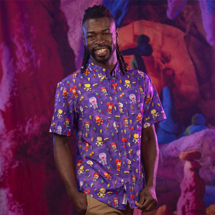 RSVLTS Jim Henson Short Sleeve Shirt Fraggle Rock "Down at Fraggle Rock!" – KUNUFLEX Short Sleeve Shirt