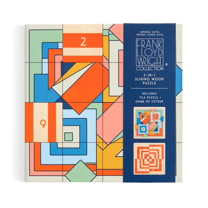 Frank Lloyd Wright Imperial Hotel 2-in-1 Sliding Wood Puzzle Sliding Wood Puzzle Frank Lloyd Wright Foundation