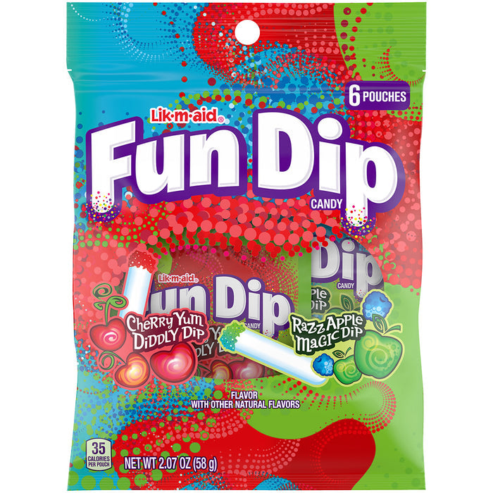 Fun Dip Candy Peg Bag - 12 Count