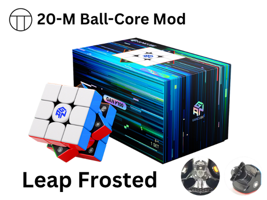 GAN V100 Leap Frosted 3x3 (PiCube 20-Magnet Ball-Core Mod)