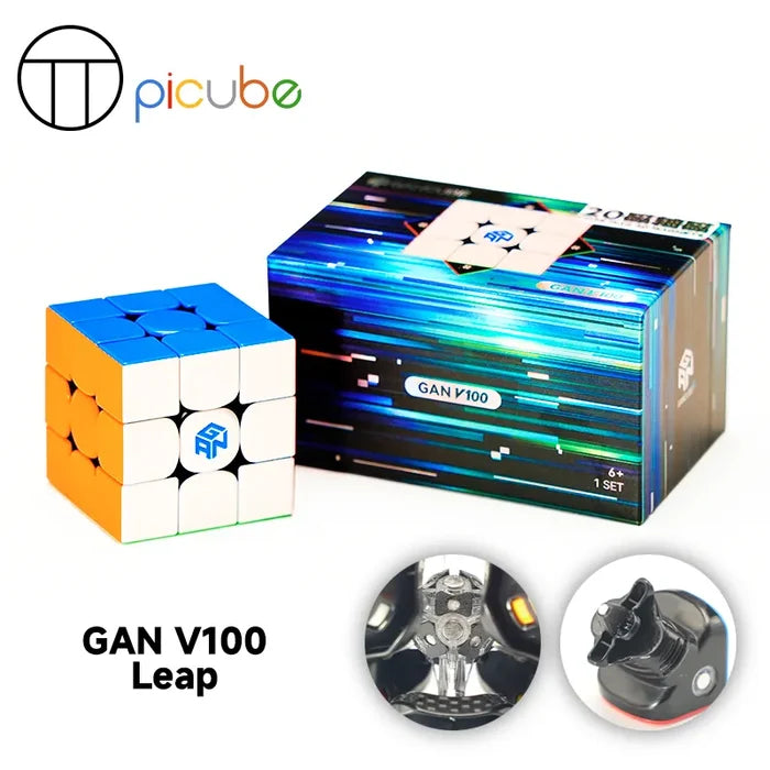 GAN V100 Leap Frosted 3x3 (PiCube 20-Magnet Ball-Core Mod)