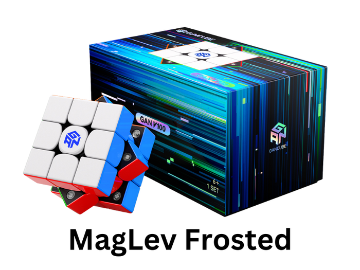 GAN V100 MagLev 3x3 (Frosted) - Stickerless / Black Internals