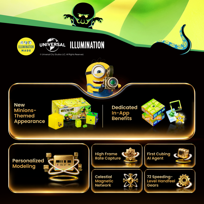 GAN16 ui MagLev MAX UV 3x3 (Minions Edition, Smart Cube)