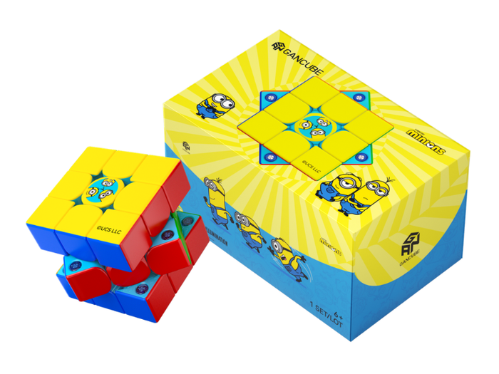 GAN356 ME 3x3 (Minions Edition, Frosted) - Stickerless