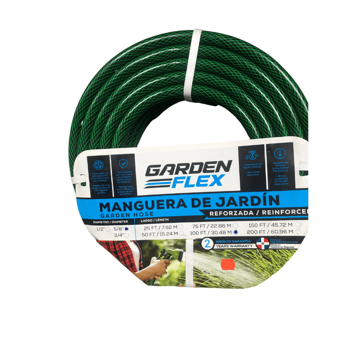 GARDEN FLEX HEAVY DUTY GARDEN HOSE 100 FT X 5/8 IN. 4 PLY MEGA