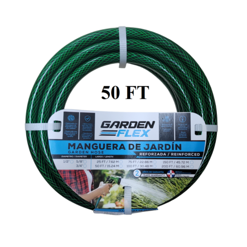 GARDEN FLEX HEAVY DUTY GARDEN HOSE 100 FT X 5/8 IN. 4 PLY MEGA