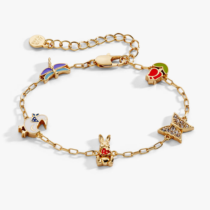 Garden Party Inline Charm Bracelet