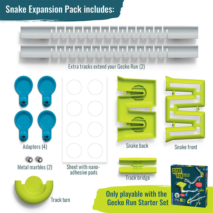 Gecko Run: Marble Run Snake Expansion Pack Marble Runs Thames & Kosmos