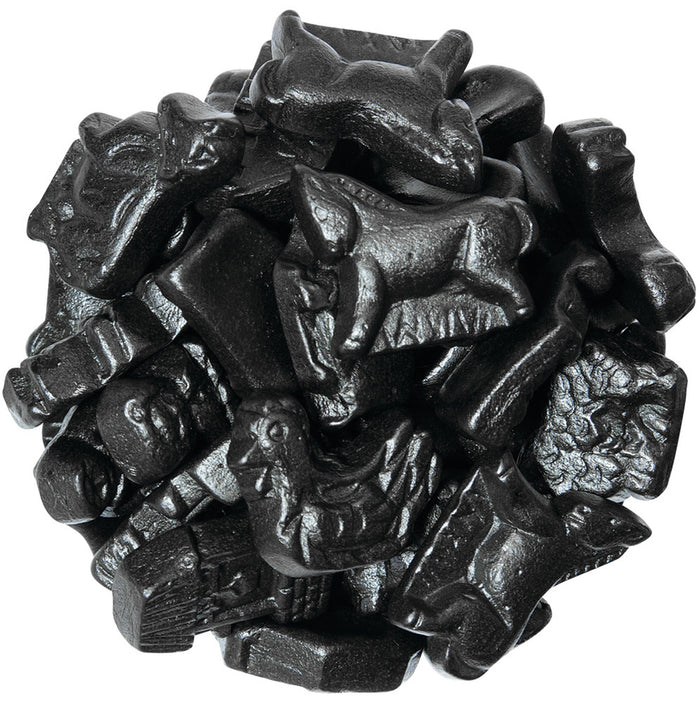 Gerrit Verburg Licorice Farm Animals and Shapes Salt Licorice Candy - 6.6 LB