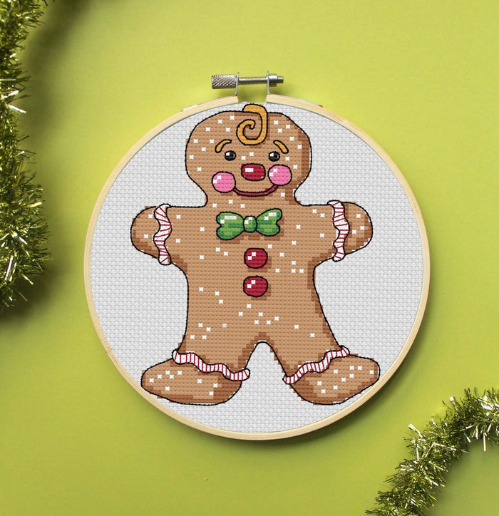 Gingerbread Man Counted Cross Stitch Leaflet