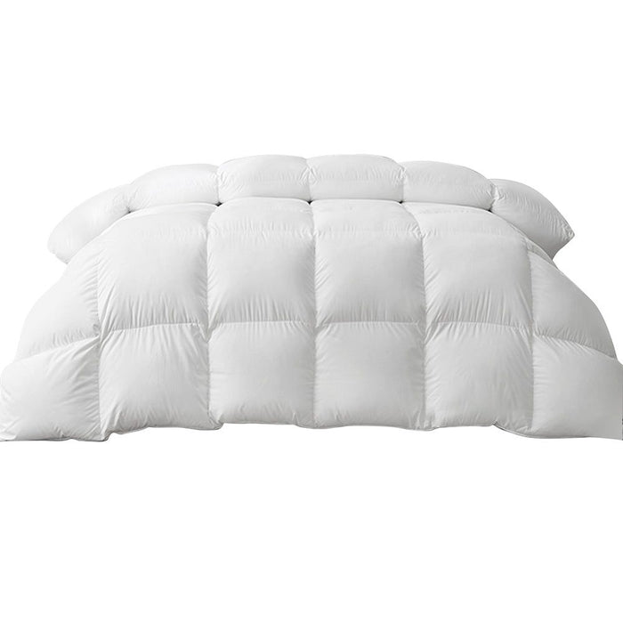 Giselle Bedding Duck Down Feather Quilt 500GSM Queen Size -Home Living Store - -
