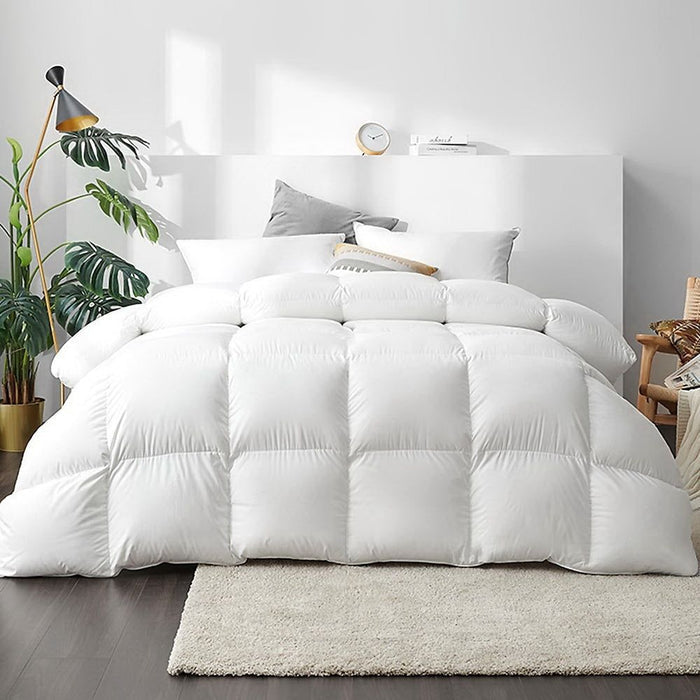 Giselle Bedding Duck Down Feather Quilt 700GSM Super King -Home Living Store - -