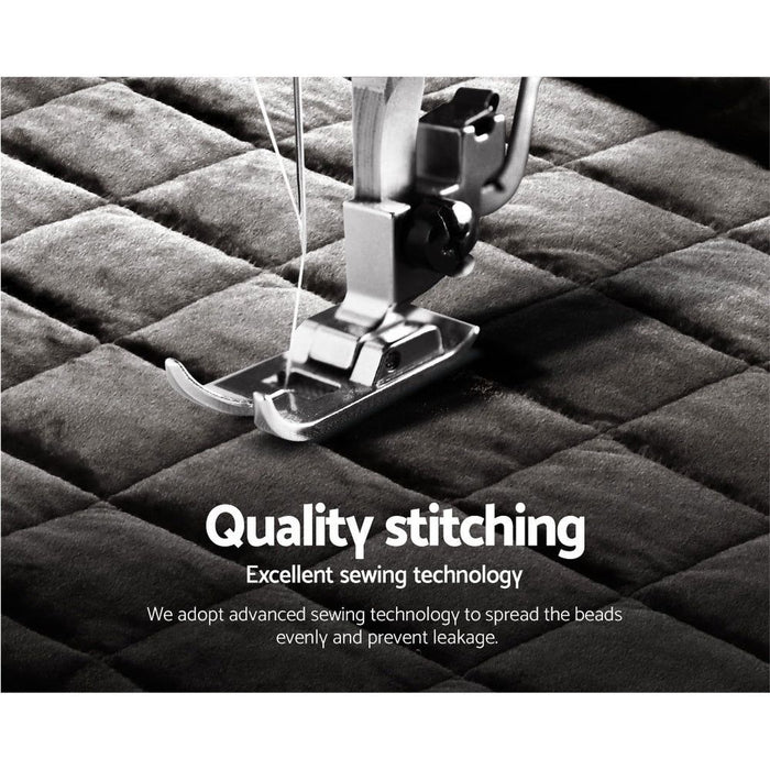 Giselle Bedding Faux Mink Quilt King Size Charcoal -Home Living Store - -