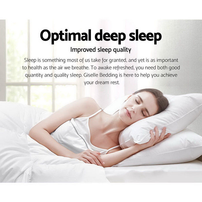 Giselle Bedding King Size 400GSM Microfibre Bamboo Microfiber Quilt -Home Living Store - -