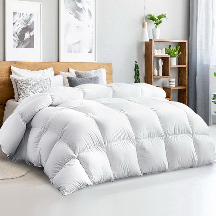 Giselle Bedding King Size 500GSM Goose Down Feather Quilt -Home Living Store - -