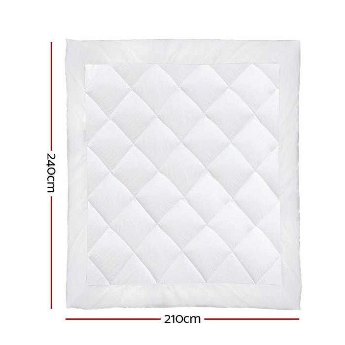 Giselle Bedding King Size 700GSM Microfibre Bamboo Microfiber Quilt -Home Living Store - -
