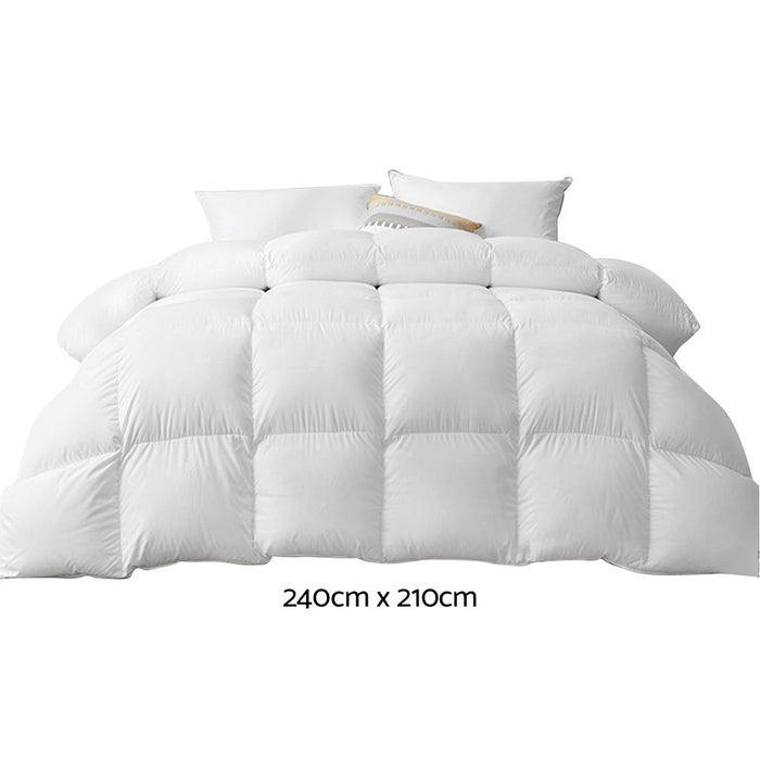 Giselle Bedding King Size 800GSM Goose Down Feather Quilt -Home Living Store - -