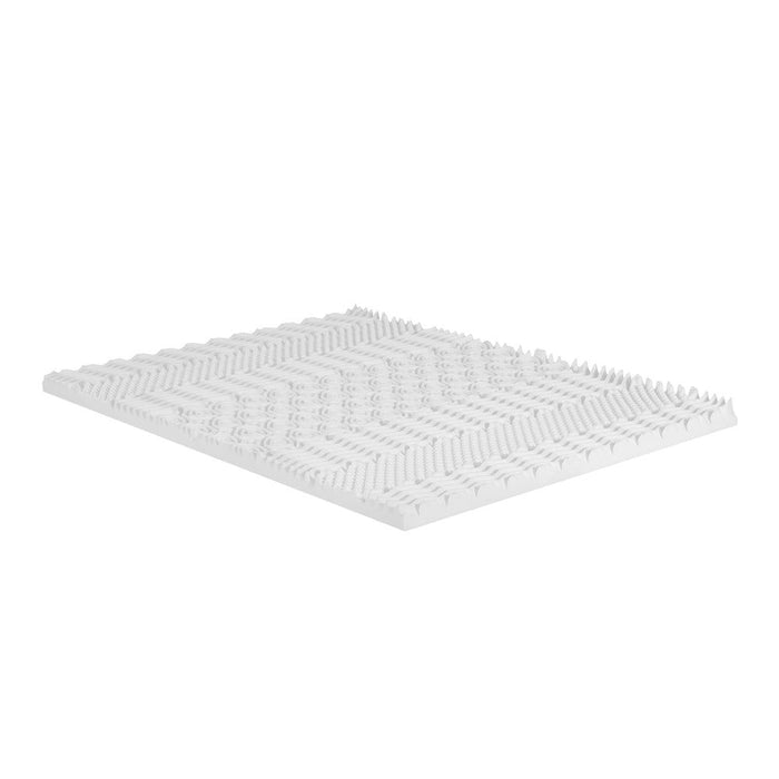 Giselle Bedding Memory Foam Mattress Topper 7-Zone Airflow Pad 8cm Queen White -Home Living Store - -