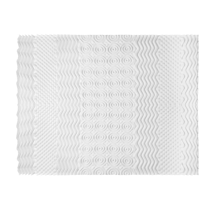 Giselle Bedding Memory Foam Mattress Topper 7-Zone Airflow Pad 8cm Queen White -Home Living Store - -
