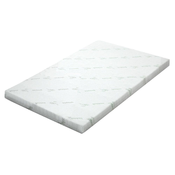 Giselle Bedding Memory Foam Mattress Topper Cool Gel 8cm Single -Home Living Store - -