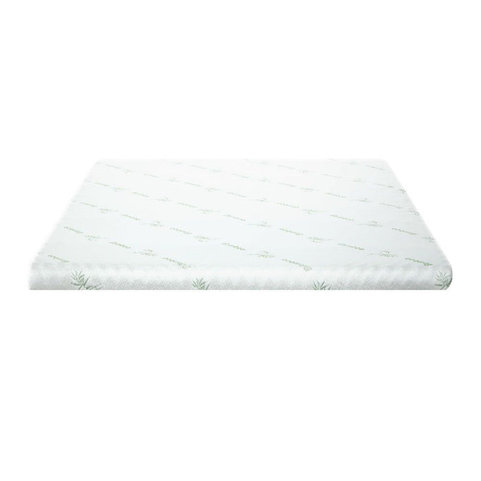 Giselle Bedding Memory Foam Mattress Topper Cool Gel Bed Mat Bamboo 10cm Single -Home Living Store - -
