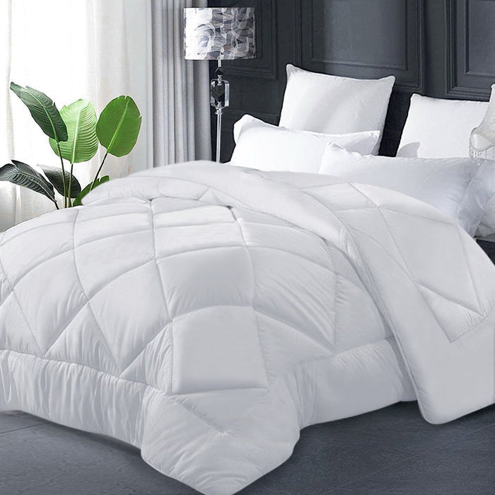 Giselle Bedding Queen Size 400GSM Microfibre Bamboo Microfiber Quilt -Home Living Store - -