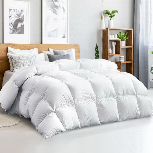 Giselle Bedding Queen Size 500GSM Goose Down Feather Quilt -Home Living Store - -