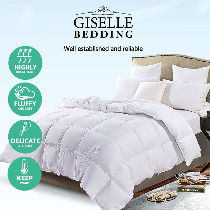 Giselle Bedding Single Size Goose Down Quilt -Home Living Store - -