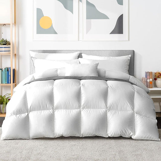 Giselle Bedding Super King 800GSM Goose Down Feather Quilt -Home Living Store - -