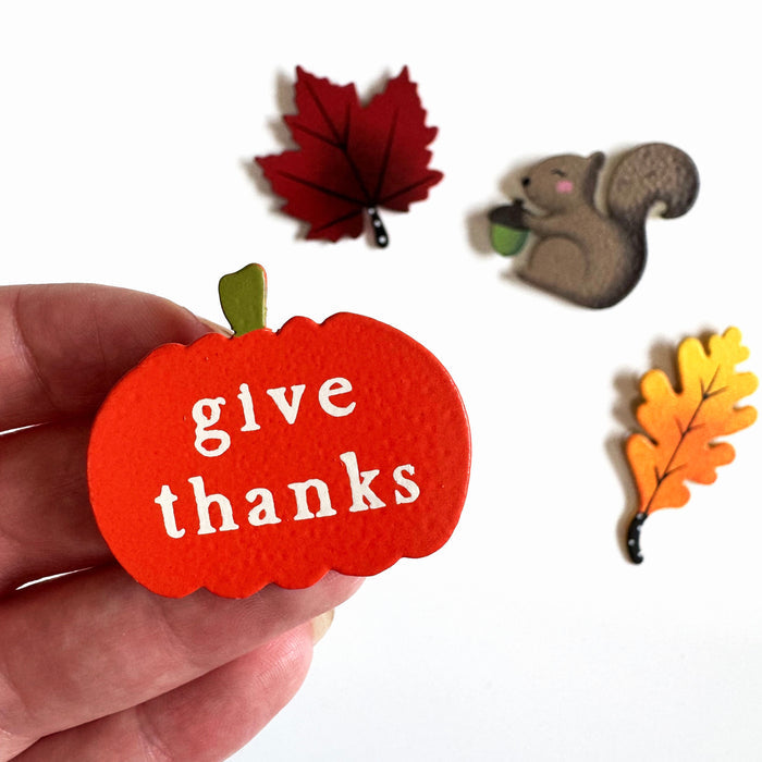 Give Thanks Pumpkin Magnet