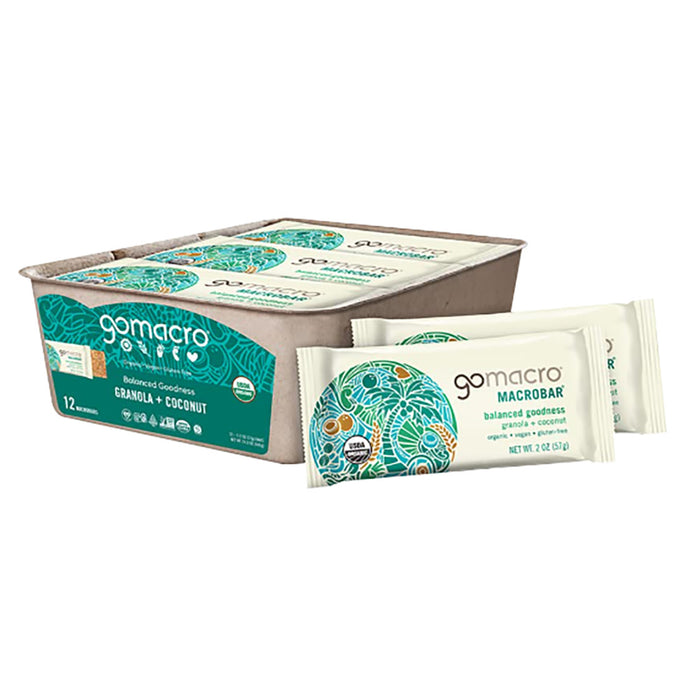 Go Macro Granola and Coconut Bar - 12 Count 2.1 OZ
