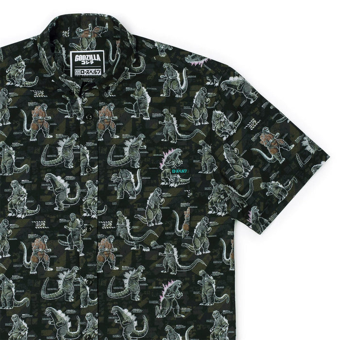 RSVLTS XS Godzilla Short Sleeve Shirt Godzilla "Gojivolution" – KUNUFLEX Short Sleeve Shirt Godzilla "Gojivolution" – KUNUFLEX Short Sleeve Shirt