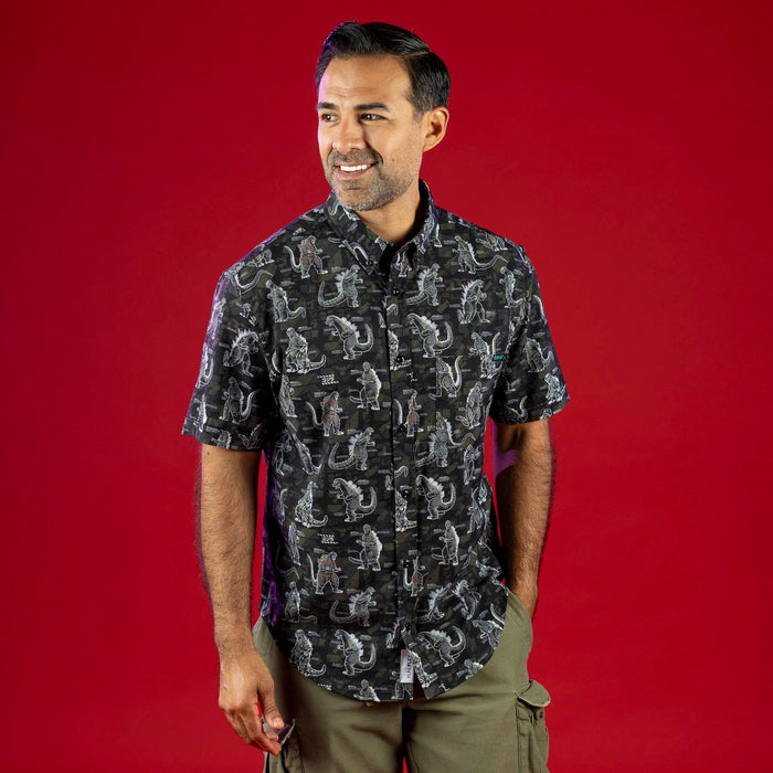 RSVLTS Godzilla Short Sleeve Shirt Godzilla "Gojivolution" – KUNUFLEX Short Sleeve Shirt Godzilla "Gojivolution" – KUNUFLEX Short Sleeve Shirt