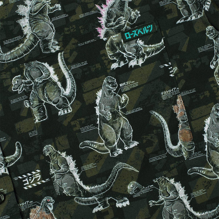 RSVLTS Godzilla Short Sleeve Shirt Godzilla "Gojivolution" – KUNUFLEX Short Sleeve Shirt Godzilla "Gojivolution" – KUNUFLEX Short Sleeve Shirt