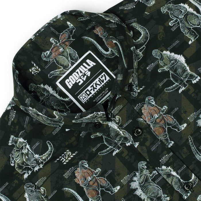 RSVLTS Godzilla Short Sleeve Shirt Godzilla "Gojivolution" – KUNUFLEX Short Sleeve Shirt Godzilla "Gojivolution" – KUNUFLEX Short Sleeve Shirt