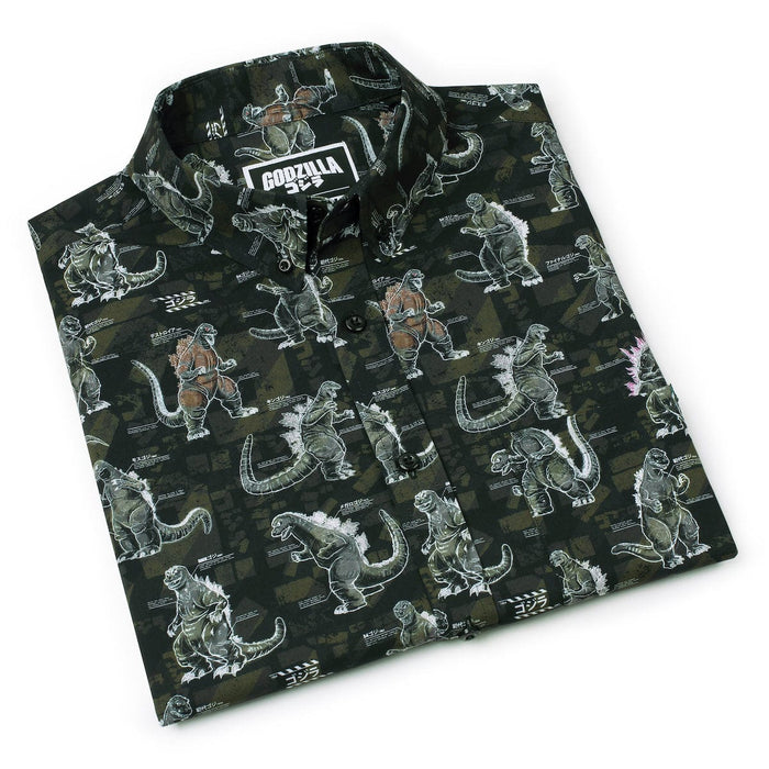 RSVLTS Godzilla Short Sleeve Shirt Godzilla "Gojivolution" – KUNUFLEX Short Sleeve Shirt Godzilla "Gojivolution" – KUNUFLEX Short Sleeve Shirt