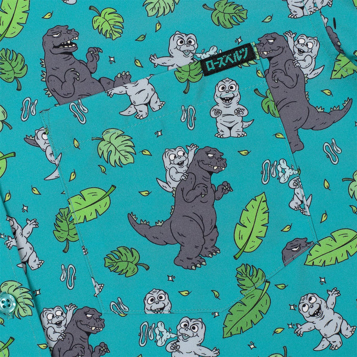 RSVLTS Godzilla Short Sleeve Shirt Godzilla "Manilla Mania!" – KUNUFLEX Short Sleeve Shirt Godzilla "Manilla Mania!" – KUNUFLEX Short Sleeve Shirt