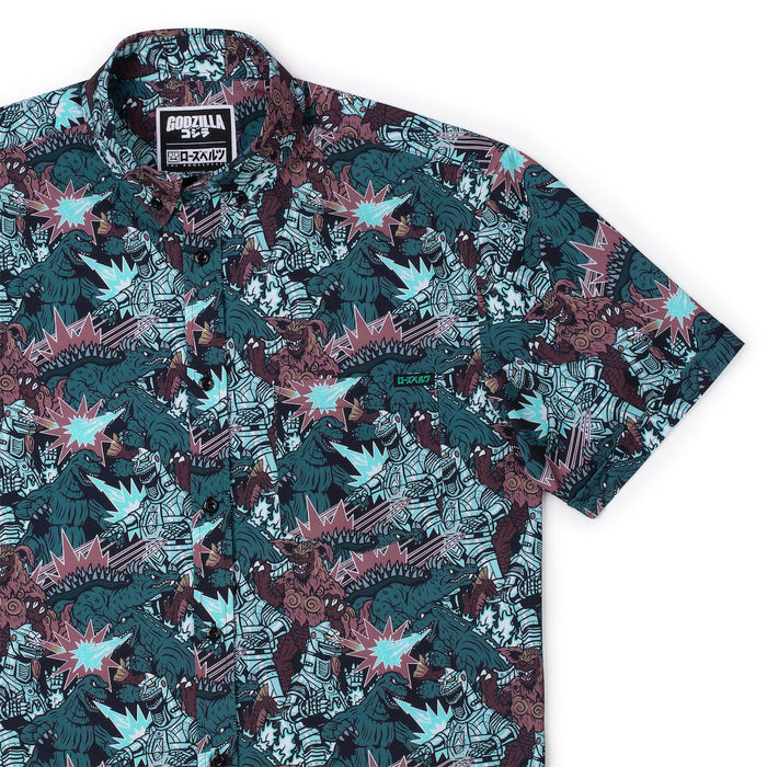 RSVLTS XS Godzilla Short Sleeve Shirt Godzilla "Monsters and Mecha" – KUNUFLEX Short Sleeve Shirt Godzilla "Monsters and Mecha" – KUNUFLEX Short Sleeve Shirt