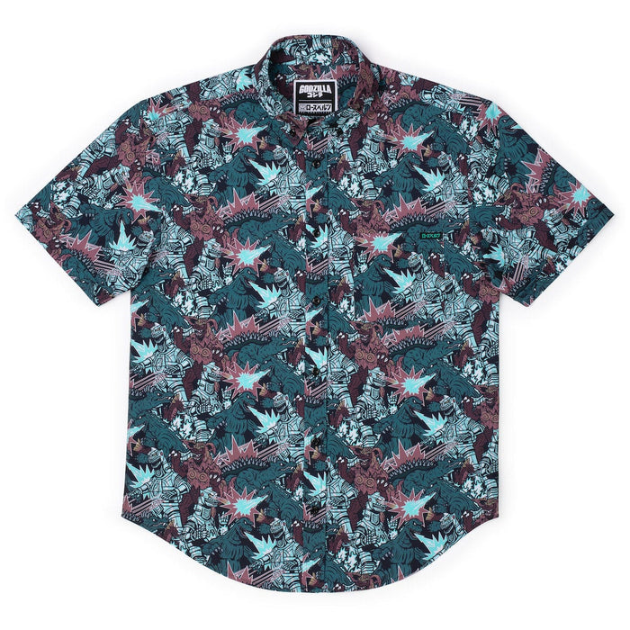 RSVLTS Godzilla Short Sleeve Shirt Godzilla "Monsters and Mecha" – KUNUFLEX Short Sleeve Shirt Godzilla "Monsters and Mecha" – KUNUFLEX Short Sleeve Shirt