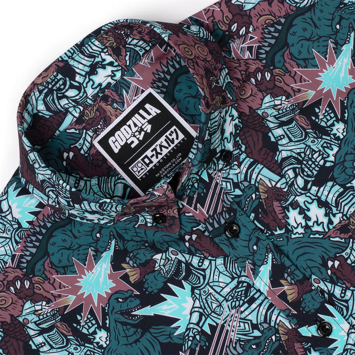 RSVLTS Godzilla Short Sleeve Shirt Godzilla "Monsters and Mecha" – KUNUFLEX Short Sleeve Shirt Godzilla "Monsters and Mecha" – KUNUFLEX Short Sleeve Shirt