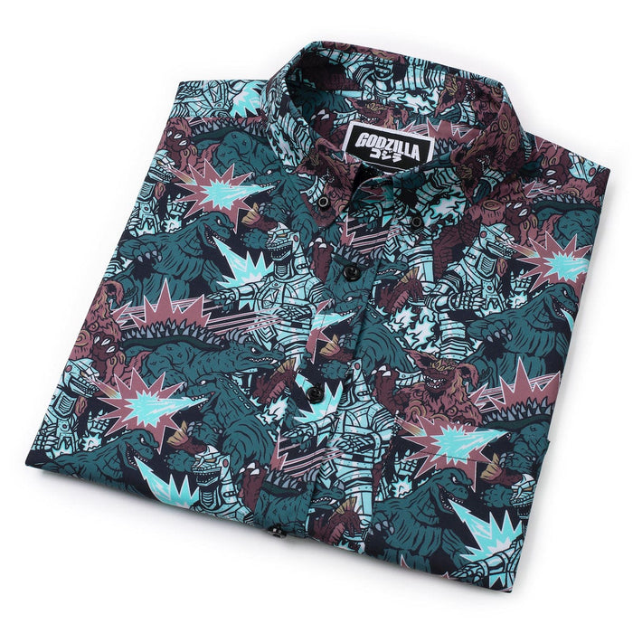 RSVLTS Godzilla Short Sleeve Shirt Godzilla "Monsters and Mecha" – KUNUFLEX Short Sleeve Shirt Godzilla "Monsters and Mecha" – KUNUFLEX Short Sleeve Shirt