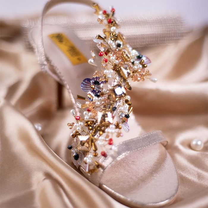 Golden Fancy Sandal